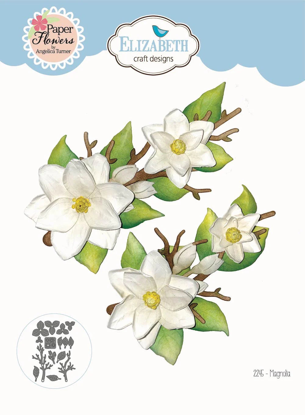 Elizabeth Craft Designs Magnolia Metal Die Set